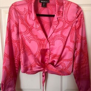 Bailey 44 Pink Patterned Button Down Shirt
